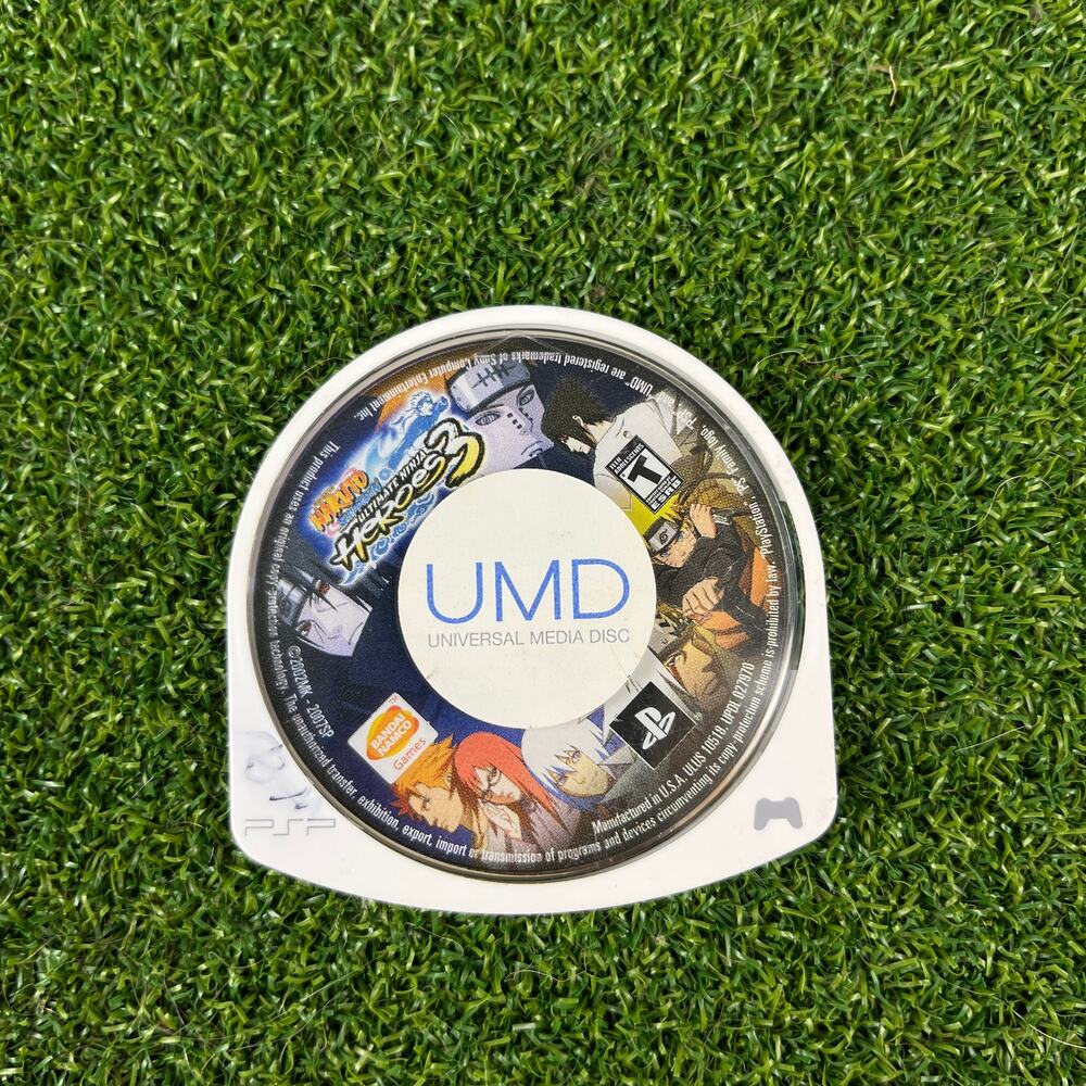 Naruto Shippuden Ultimate Ninja Heroes 3 Sony PSP UMD Game Only Tested Working